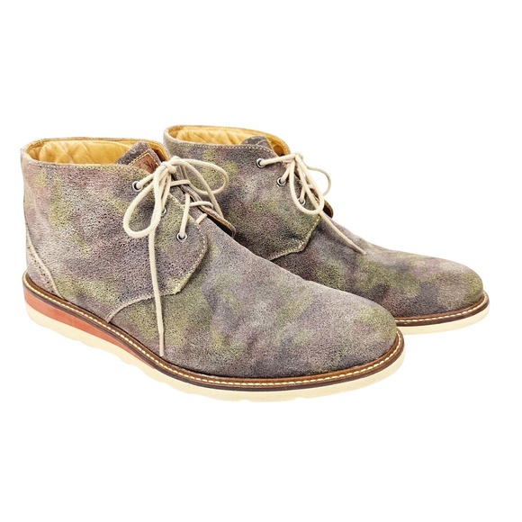 Martin Dingman Blue Ridge‎ Camo Suede Chukka Shoe Boots Men’s 8.5 Made In Brazil - Picture 1 of 16
